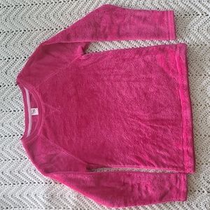 Hot pink fleece sweatshirt medium